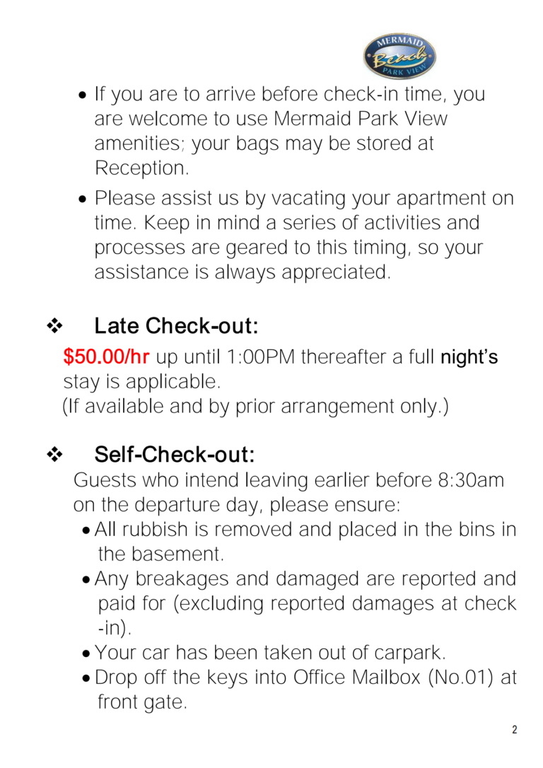 to Mermaid Beach Park View Resort! Mermaid Beach Park View